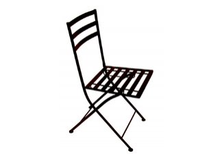 Black metal chair (2pk)