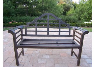 King Louis Bench Antique Bronze