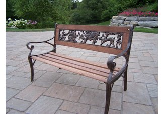 Animal Kiddy Bench Antique Bronze