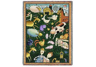 Old MacDonald Mini Throw