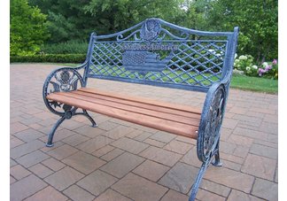 GOD Bless America Bench Antique Verdi