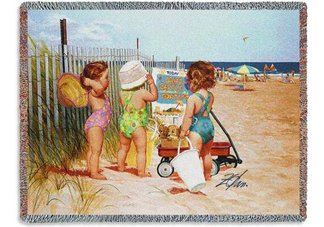 Beach Babies Throw