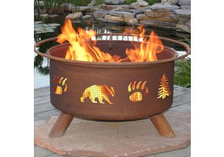 Bear & Trees Fire Pit