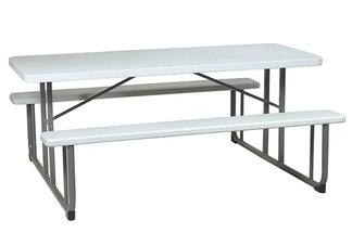 Instructions Walk-Thru 6\’ Picnic Table 1ZX5569 Step 1: Stand 