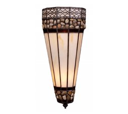 Stone Filigree 2-Light Sconce in Burnished Copper