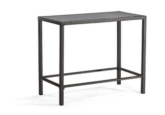 Anguilla Bar Height Outdoor Table - Chocolate