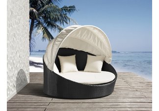 Colva Canopy Bed - Chocolate
