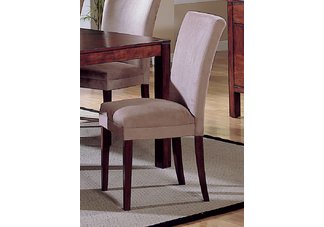 Achilea Side Chair in Peat Microfiber (Set of 2)