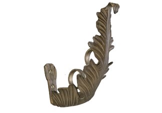 Drapery Bracket: Large Leaf Pair