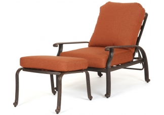 Florence Adjustable Chair with Ottoman Set with Cushion
