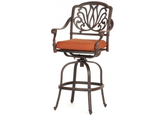 Florence Swivel Bar Stool with Cushion