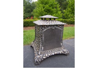 Rock Chimenea Fire Pit