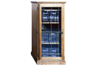 Traditional Oak Audio Tower 25w x 45h x 21d