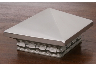 Satin Nickel Metallic Post Cap