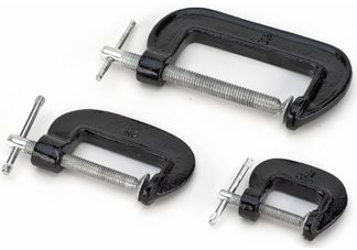 3 Piece C-Clamp Set