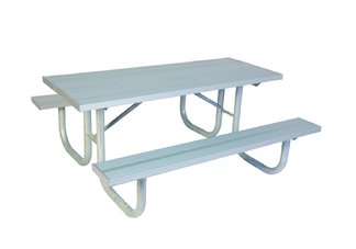 Commercial Park 8 Aluminum Table- Portable, Aluminum