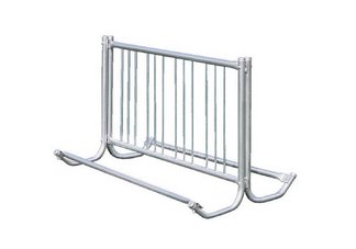 Commercial Park 5 Double Sided Bike Rack- Portable, Galvanized