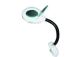 Magnifier fluorescent clip on Desk Lamp - White
