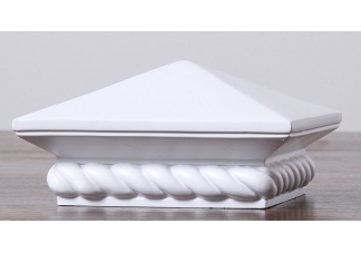 Satin White Post Cap