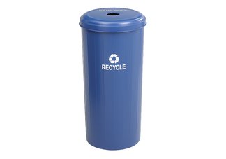 Tall Round Recycling Receptacle