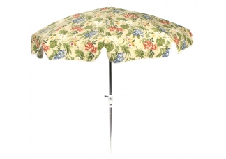 Yellow Floral Patio Umbrella