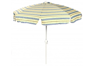 Yellow and Blue Stripe Patio Umbrella