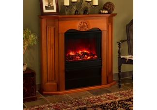 Athena Electric Fireplace - Oak