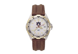 Auburn University Tigers Mens Leather Watch
