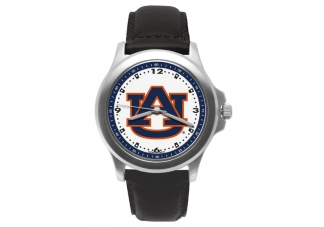 Auburn University Tigers Mens Leather Watch