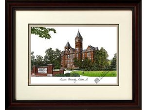 Auburn University Tigers Alumnus Framed Lithograph