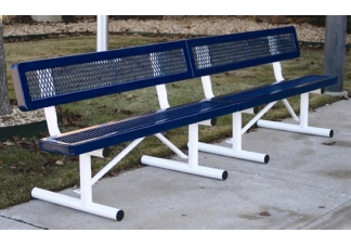 Regal Style Expanded Metal Park Bench