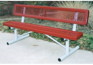 Regal Style Expanded Metal Park Bench