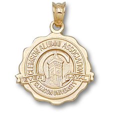 Clemson University Tigers 10K Gold Plate Pendant