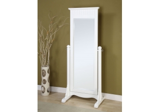 Color Story Pure White Cheval Mirror