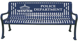 Custom Logo Park Bench