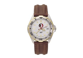 Florida State University Seminoles Leather Mens Watch