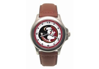 Florida State University Seminoles Mens Leather Watch