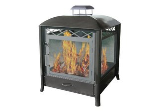 Square Outdoor Fireplace