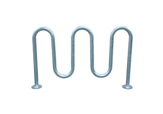 bike rack, galvanized