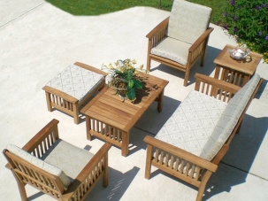 deep seating teak set