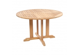 teak furniture 47" round table