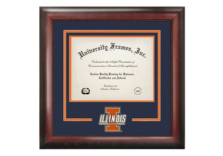 University of Illinois Fighting Illini Spirit Diploma Frame