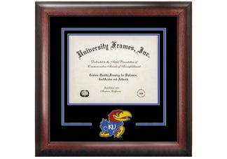 University of Kansas Jayhawks Spirit Diploma Frame
