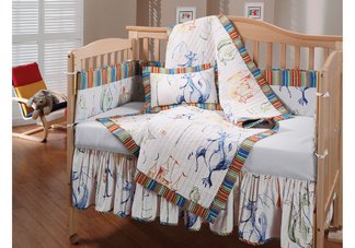 knights and dragons crib set