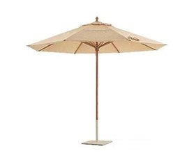 Octagonal Oak Umbrella