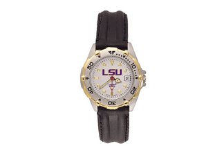 LSU Tigers Ladies Leather Watch