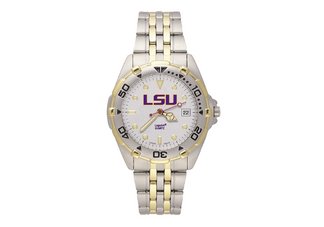 LSU Tigers Mens Stainless Steel Watch