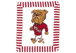 Mississippi State Bulldogs Throw Pillow