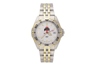 Ohio State University Buckeyes Mens Stainless Steel Watch