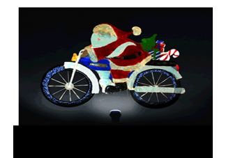 Motorcycle Santa